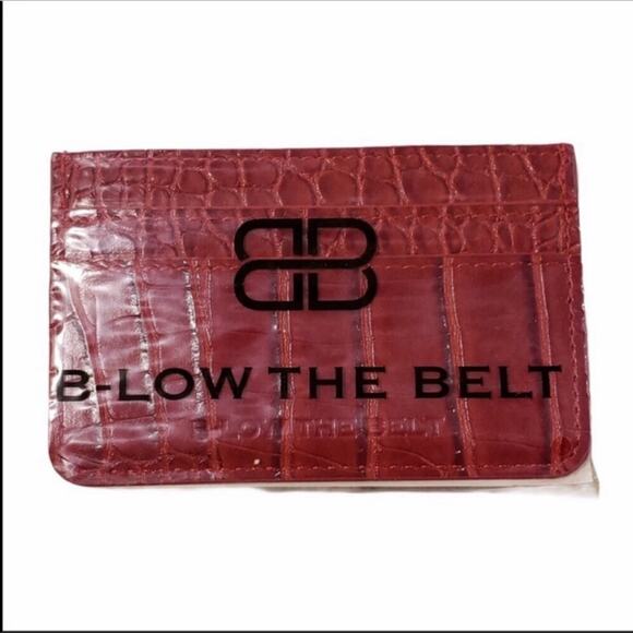 B-low The Belt Red CROC CARD CASE Fabfitfun Winter NEW Wallet - Picture 3 of 6